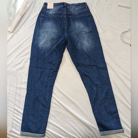 Wax Jean collection Women Mom Stretch blue distressed Jeans Size 7/28 - Picture 2 of 11